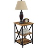 image:imageConvenience Concepts Tucson Cobalt End Table with Shelves R40633 Cobalt BlueBlackBarnwoodBlack
