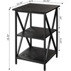 image:imageConvenience Concepts Tucson Cobalt End Table with Shelves R40633 Cobalt BlueBlackBlackBlack