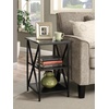 image:imageConvenience Concepts Tucson Cobalt End Table with Shelves R40633 Cobalt BlueBlackBlackBlack