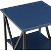 image:imageConvenience Concepts Tucson Cobalt End Table with Shelves R40633 Cobalt BlueBlackCobalt BlueBlack