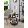 image:imageConvenience Concepts Tucson Cobalt End Table with Shelves R40633 Cobalt BlueBlackEspressoBlack