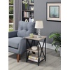 image:imageConvenience Concepts Tucson Cobalt End Table with Shelves R40633 Cobalt BlueBlackSandstoneBlack