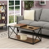 image:imageConvenience Concepts Tucson Coffee Table with Shelf BarnwoodBlack  R40586BarnwoodBlack