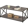 image:imageConvenience Concepts Tucson Coffee Table with Shelf Weathered GrayWeathered Gray