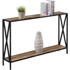 image:imageConvenience Concepts Tucson Console Table 4725  Modern Narrow Sofa Display Accent with Storage Shelf for Contemporary Living Room Entryway amp Hallway SandstoneWeathered BarnwoodBlack