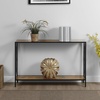 image:imageConvenience Concepts Tucson Console Table 4725  Modern Narrow Sofa Display Accent with Storage Shelf for Contemporary Living Room Entryway amp Hallway SandstoneBarnwood  Black
