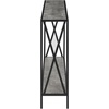 image:imageConvenience Concepts Tucson Console Table 4725  Modern Narrow Sofa Display Accent with Storage Shelf for Contemporary Living Room Entryway amp Hallway SandstoneFaux BirchBlack