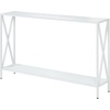 image:imageConvenience Concepts Tucson Console Table 4725  Modern Narrow Sofa Display Accent with Storage Shelf for Contemporary Living Room Entryway amp Hallway SandstoneWhiteWhite
