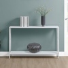 image:imageConvenience Concepts Tucson Console Table 4725  Modern Narrow Sofa Display Accent with Storage Shelf for Contemporary Living Room Entryway amp Hallway SandstoneWhiteWhite