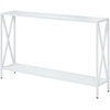 image:imageConvenience Concepts Tucson Console Table 4725  Modern Narrow Sofa Display Accent with Storage Shelf for Contemporary Living Room Entryway amp Hallway SandstoneWhiteWhite