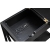 image:imageConvenience Concepts Tucson Flip Top End Table with Charging Station 2375  Modern Living Room Table with Storage Shelf Side Table Side Table English OakBlackBlackBlack