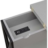 image:imageConvenience Concepts Tucson Flip Top End Table with Charging Station 2375  Modern Living Room Table with Storage Shelf Side Table Side Table English OakBlackGrayBlack