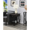 image:imageConvenience Concepts Tucson Flip Top End Table with Charging Station 2375  Modern Living Room Table with Storage Shelf Side Table Side Table English OakBlackEspresso  Black