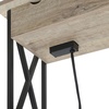 image:imageConvenience Concepts Tucson Flip Top End Table with Charging Station 2375  Modern Living Room Table with Storage Shelf Side Table Side Table WhiteWhiteSandstone