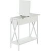 image:imageConvenience Concepts Tucson Flip Top End Table with Charging Station 2375  Modern Living Room Table with Storage Shelf Side Table Side Table WhiteWhiteWhiteWhite