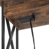 image:imageConvenience Concepts Tucson Flip Top End Table with Charging Station 2375  Modern Living Room Table with Storage Shelf Side Table Side Table WhiteWhiteBarnwood  Black