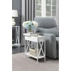 image:imageConvenience Concepts Tucson Flip Top End Table with Charging Station 2375  Modern Living Room Table with Storage Shelf Side Table Side Table WhiteWhiteWhiteWhite