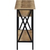 image:imageConvenience Concepts Tucson Flip Top End Table with Charging Station 2375  Modern Living Room Table with Storage Shelf Side Table Side Table WhiteWhiteWeathered BarnwoodBlack