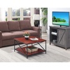 image:imageConvenience Concepts Tucson Metal Square Coffee Table Cherry  BlackCherryBlack