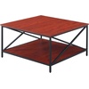 image:imageConvenience Concepts Tucson Metal Square Coffee Table Cherry  BlackCherryBlack