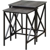 image:imageConvenience Concepts Tucson Nesting End Tables Weathered Gray  BlackWeathered Gray