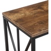 image:imageConvenience Concepts Tucson Starburst Chairside End Table with Charging Station and Shelf Weathered GrayBlackBarnwoodBlack