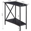 image:imageConvenience Concepts Tucson Wedge End Table Sandstone  BlackBlack