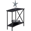 image:imageConvenience Concepts Tucson Wedge End Table Sandstone  BlackBlack