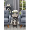 image:imageConvenience Concepts Tucson Wedge End Table Sandstone  BlackSandstone  Black
