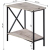image:imageConvenience Concepts Tucson Wedge End Table Sandstone  BlackSandstone  Black