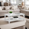 image:imageConvenience Concepts Winston Coffee Table 4725  Modern Center Room Accent with Storage Shelf for Transitional Traditional Living amp Family Room BlackWhite