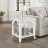 image:imageConvenience Concepts Winston End Table 22  Farmhouse Rustic Side Accent with Storage Shelf for Traditional Living amp Family Room BlackWhite