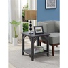 image:imageConvenience Concepts Winston End Table 22  Farmhouse Rustic Side Accent with Storage Shelf for Traditional Living amp Family Room Weathered Gray