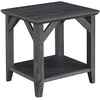 image:imageConvenience Concepts Winston End Table 22  Farmhouse Rustic Side Accent with Storage Shelf for Traditional Living amp Family Room Weathered Gray