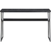 image:imageConvenience Concepts XCalibur Console Table Faux Birch  Slate Gray FrameBlack Woodgrain  Gray Frame