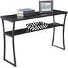 image:imageConvenience Concepts XCalibur Console Table Faux Birch  Slate Gray FrameEspresso  Slate Gray Frame