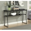 image:imageConvenience Concepts XCalibur Console Table Faux Birch  Slate Gray FrameEspresso  Slate Gray Frame