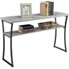 image:imageConvenience Concepts XCalibur Console Table Faux Birch  Slate Gray FrameFaux Birch  Slate Gray Frame