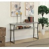 image:imageConvenience Concepts XCalibur Console Table Faux Birch  Slate Gray FrameFaux Birch  Slate Gray Frame