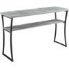 image:imageConvenience Concepts XCalibur Console Table Faux Birch  Slate Gray FrameFaux Birch  Slate Gray Frame