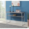 image:imageConvenience Concepts XCalibur Console Table Faux Birch  Slate Gray FrameFaux Birch  White Frame