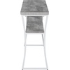 image:imageConvenience Concepts XCalibur Console Table Faux Birch  Slate Gray FrameFaux Birch  White Frame