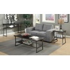 image:imageConvenience Concepts XCalibur End Table Espresso  Slate Gray FrameEspresso  Slate Gray Frame