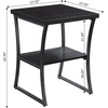 image:imageConvenience Concepts XCalibur End Table Espresso  Slate Gray FrameEspresso  Slate Gray Frame