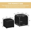 image:imageDesigns4Comfort Park Avenue Single Ottoman with Stool and Reversible TrayBlack