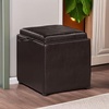 image:imageDesigns4Comfort Park Avenue Single Ottoman with Stool and Reversible TrayEspresso
