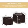 image:imageDesigns4Comfort Park Avenue Single Ottoman with Stool and Reversible TrayEspresso