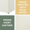 image:imageDesigns4Comfort Park Avenue Single Ottoman with Stool and Reversible TrayWhite