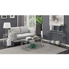 image:imageTown Square Chrome End Table with Shelf White Faux MarbleChromeGlassChrome