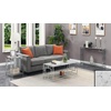image:imageTown Square Chrome End Table with Shelf White Faux MarbleChromeWhite Faux MarbleChrome